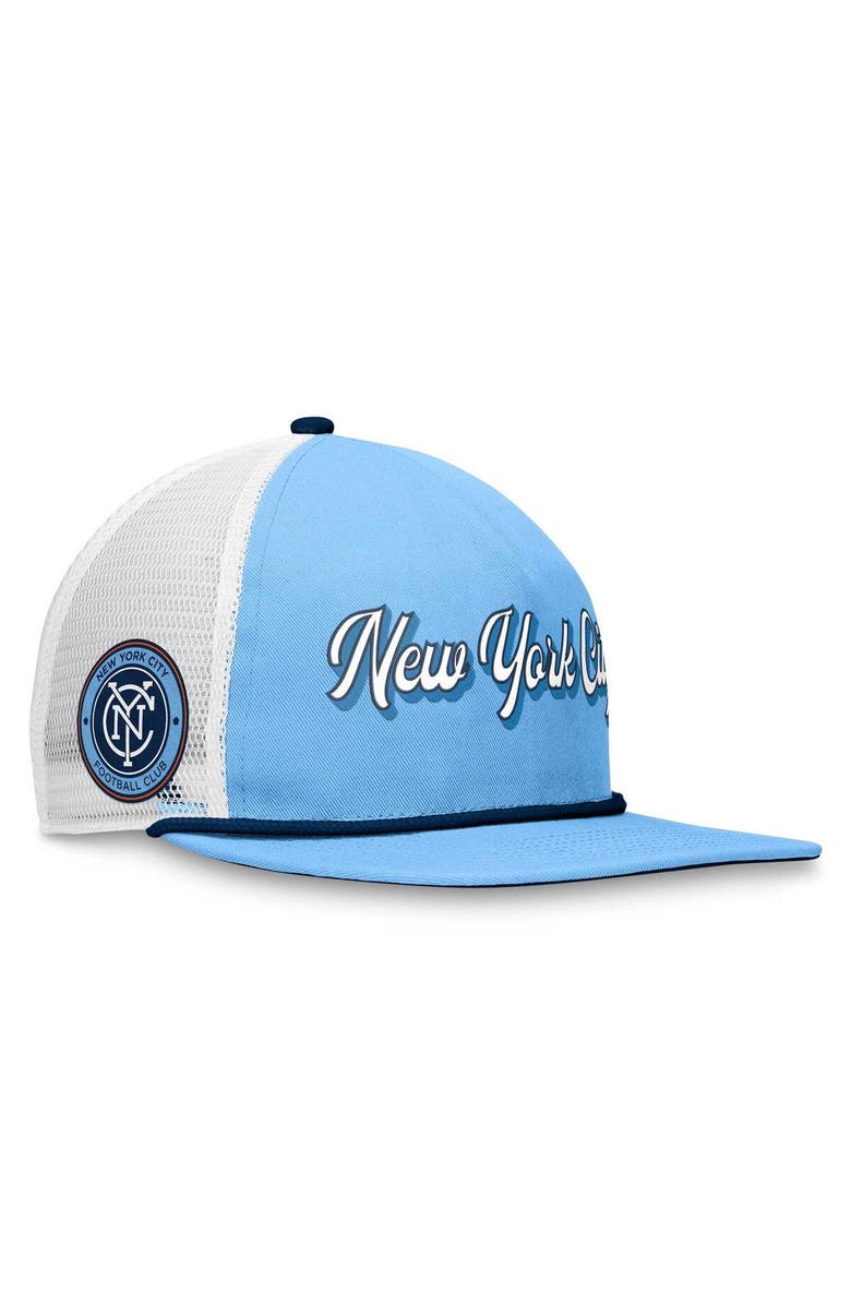 FANATICS Men's Fanatics Branded Light Blue/White New York City FC True Classic Golf Snapback Hat, Main, color, 