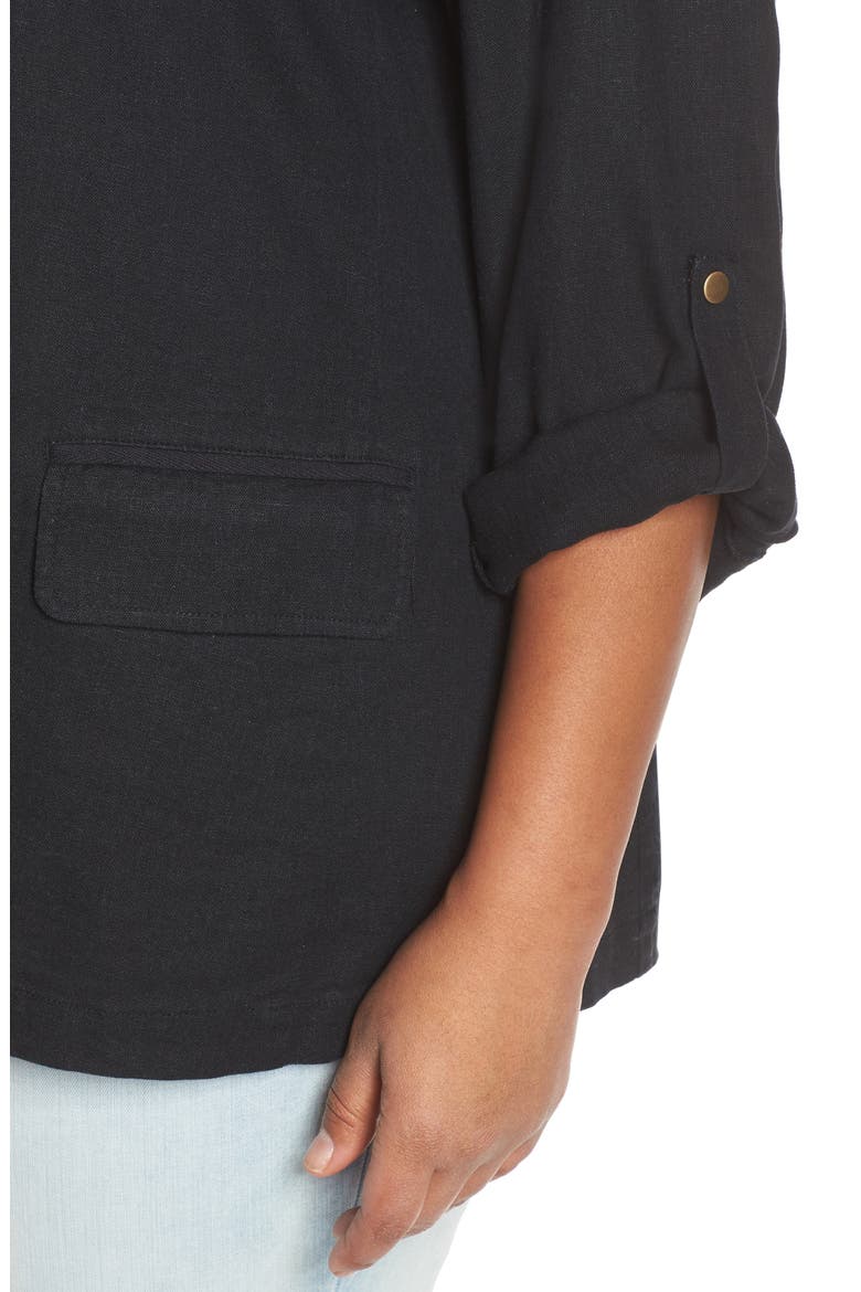 Boyfriend Blazer, Alternate, color, BLACK
