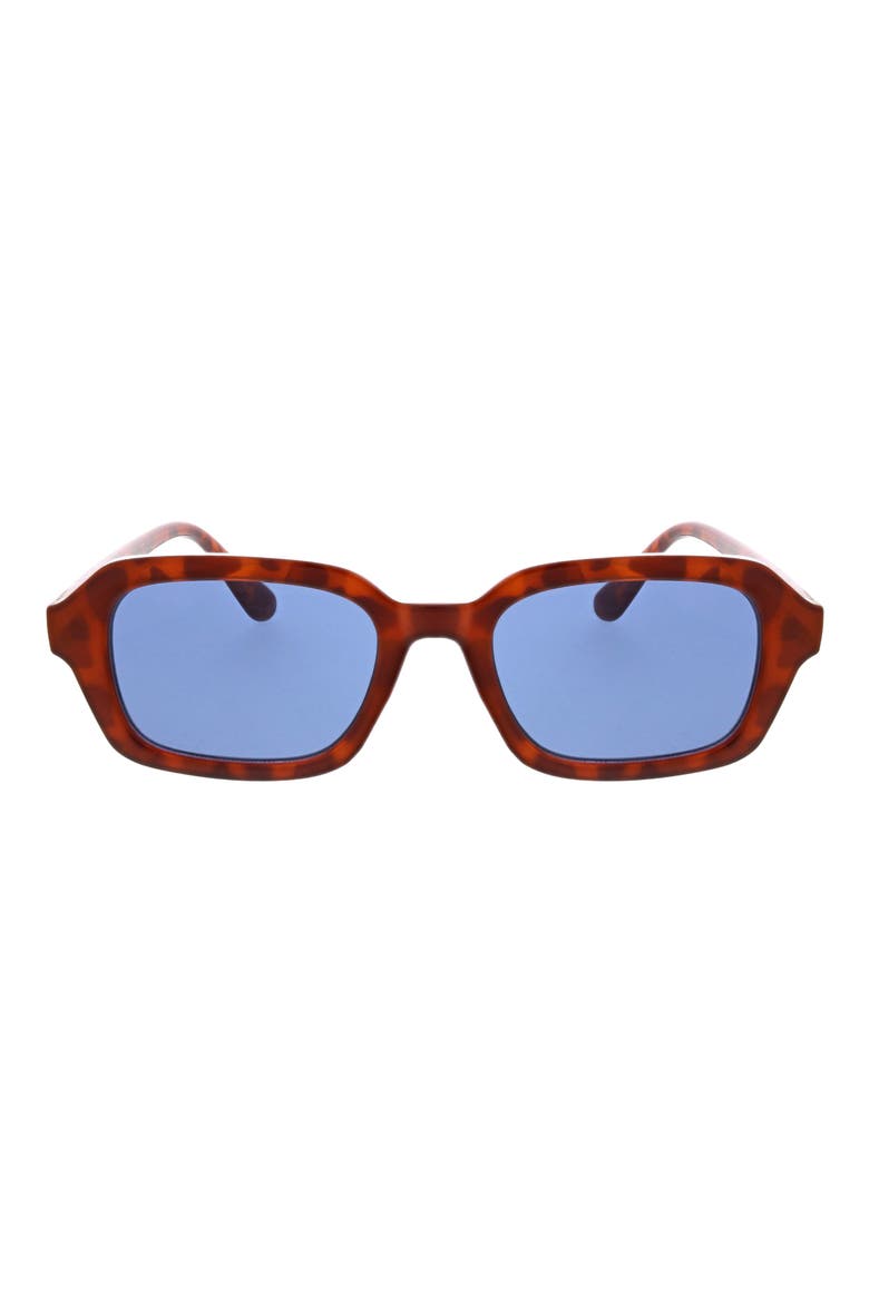 50mm Square Sunglasses, Main, color, BROWN TORTOISE