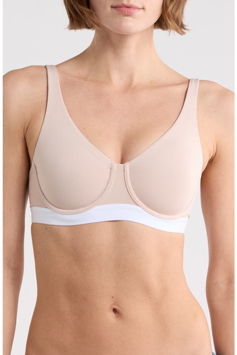 Recharge Underwire Sports Bra, Main, color, MOCHA/WHTE