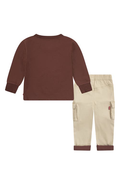 Levi's® Climbing Long Sleeve T-shirt & Cargo Pants In Multi