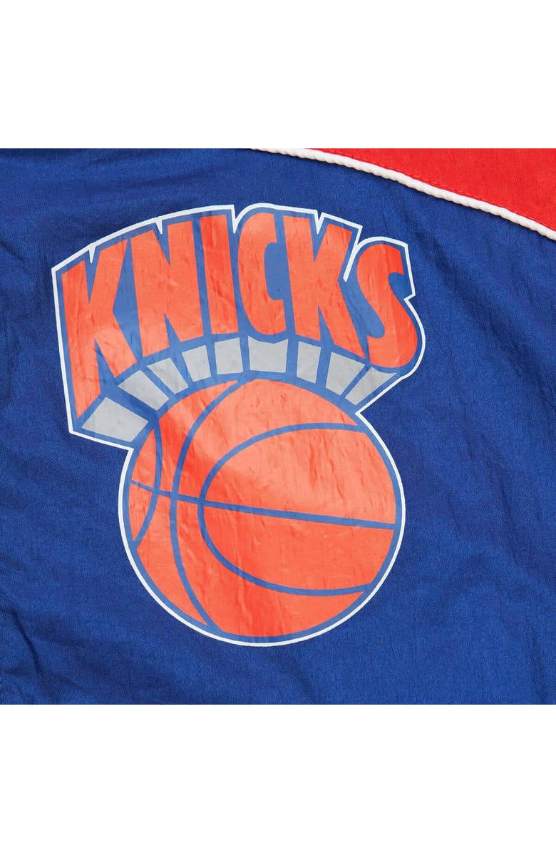 Mitchell & Ness Men's Mitchell & Ness Blue New York Knicks Hardwood Classics Big Shot Premium Full-Zip Windbreaker Jacket, Alternate, color, Blue