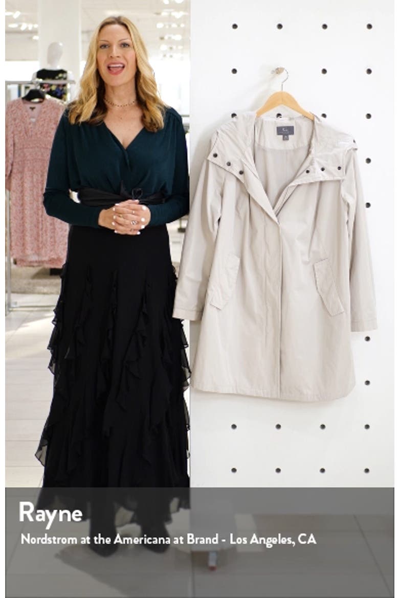 Water Repellent Hooded Raincoat video