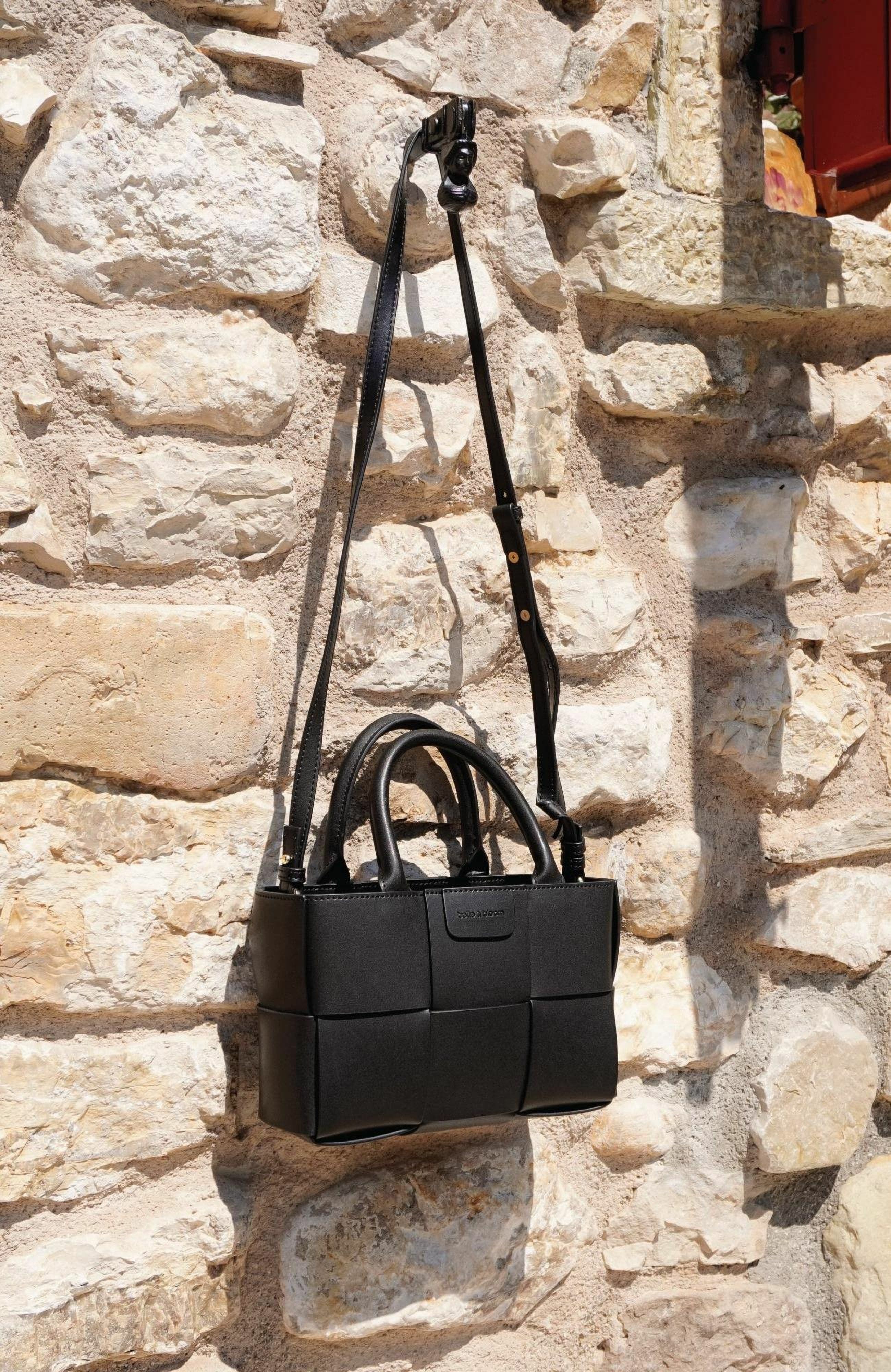 Little Love Woven Crossbody Bag, Alternate, color, Black