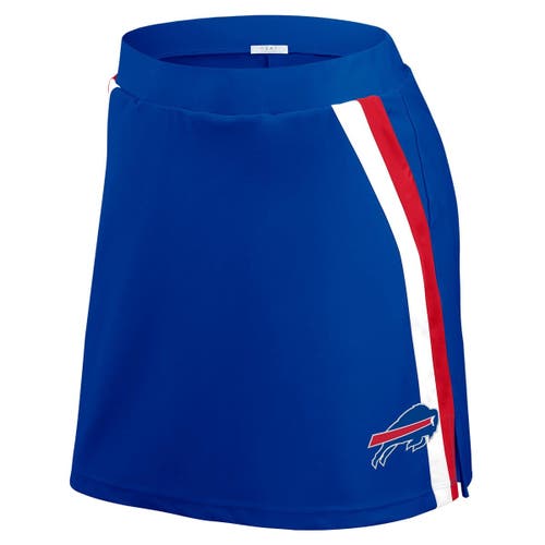 Wear By Erin Andrews Royal Buffalo Bills Stripe Skort In Blue
