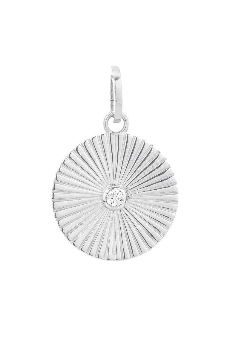 Diamond Rays Charm, Main, color, STERLING SILVER