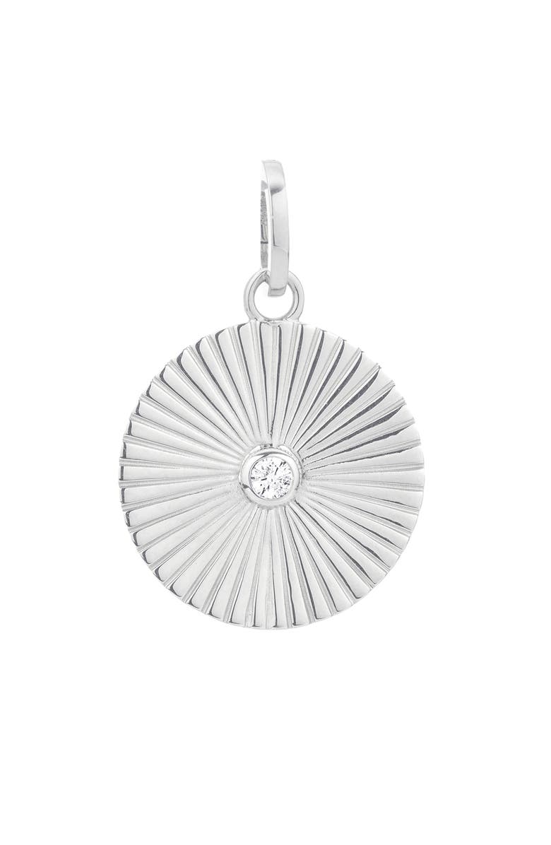 Adina Reyter Diamond Rays Charm, Main, color, Sterling Silver