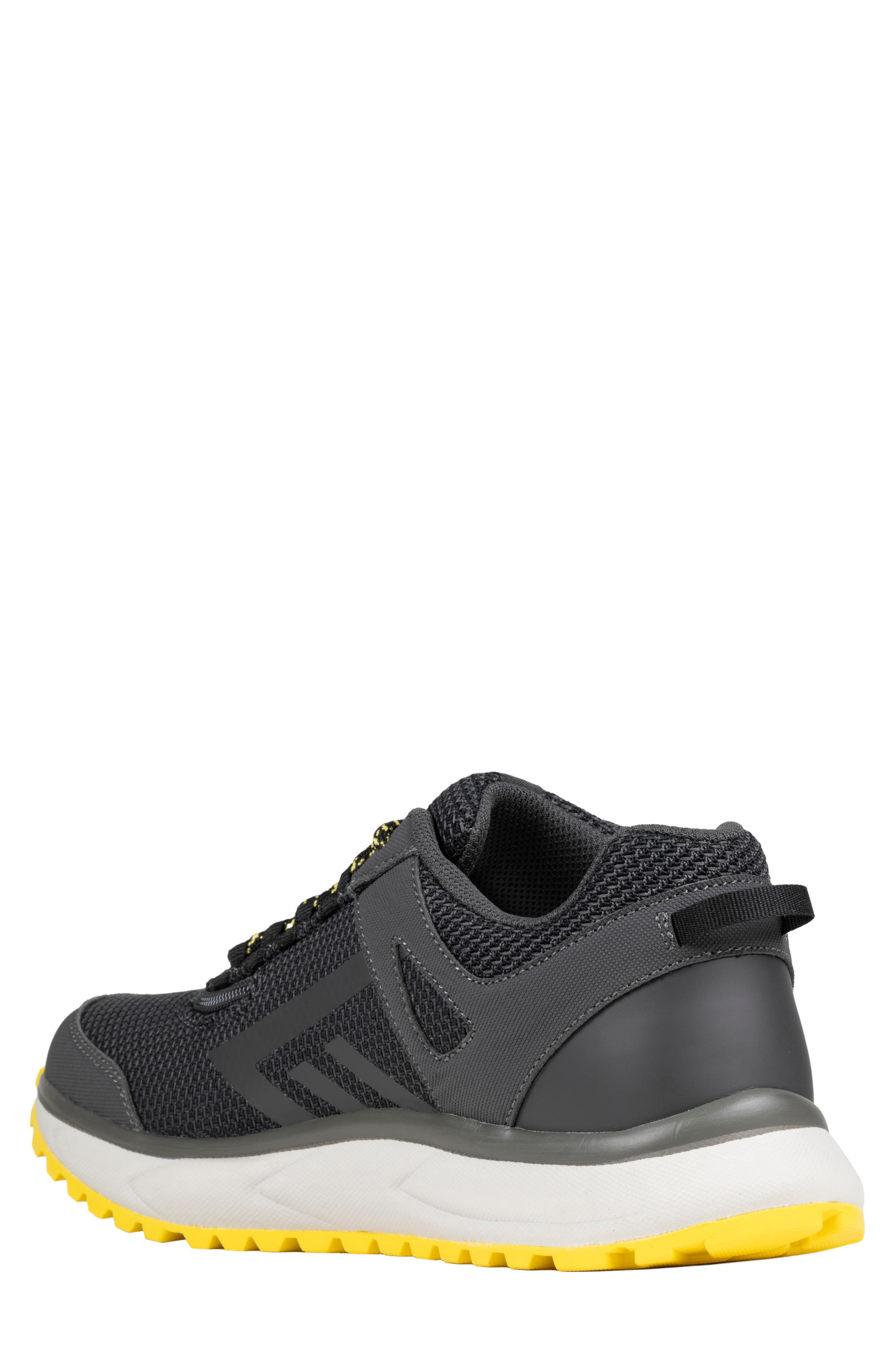 BILLY Footwear Inclusion Trail Sneaker, Alternate, color, Charcoal/ Yellow