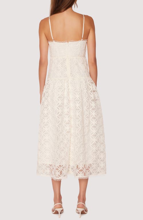 Lost + Wander Magnolia Rev Soutache Midi Dress In Cream