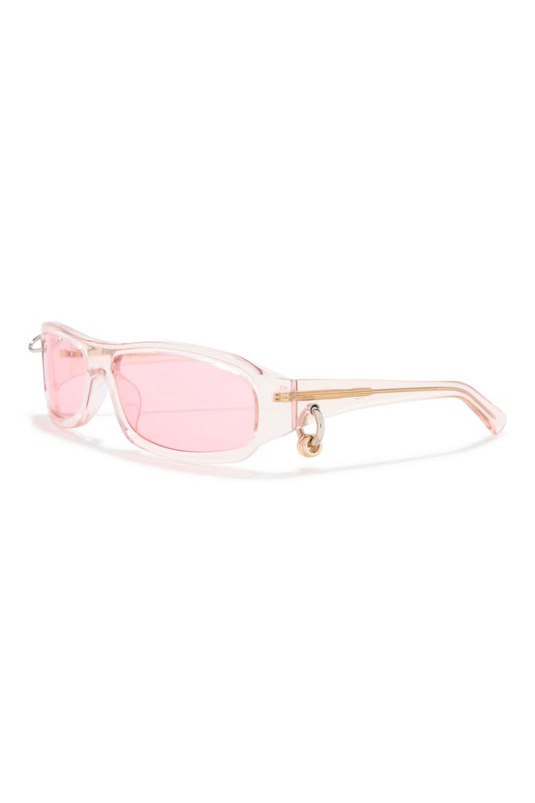 Chula 60mm Wrap Sunglasses, Alternate, color, CRYSTAL PINK/ BLUSH
