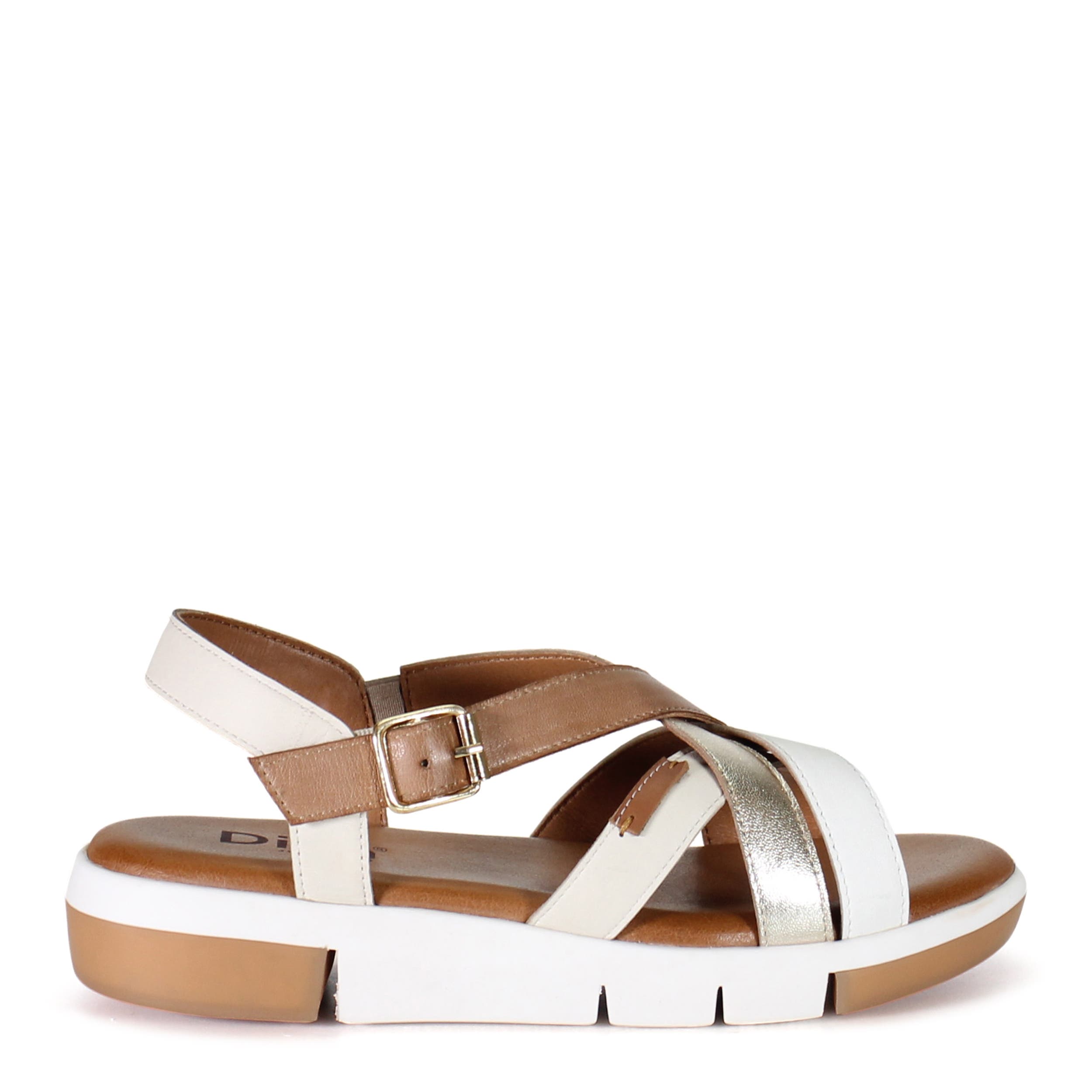 Diba True DAR LING Leather Cushioned Gladiator Sandal, Alternate, color, Natural Multi