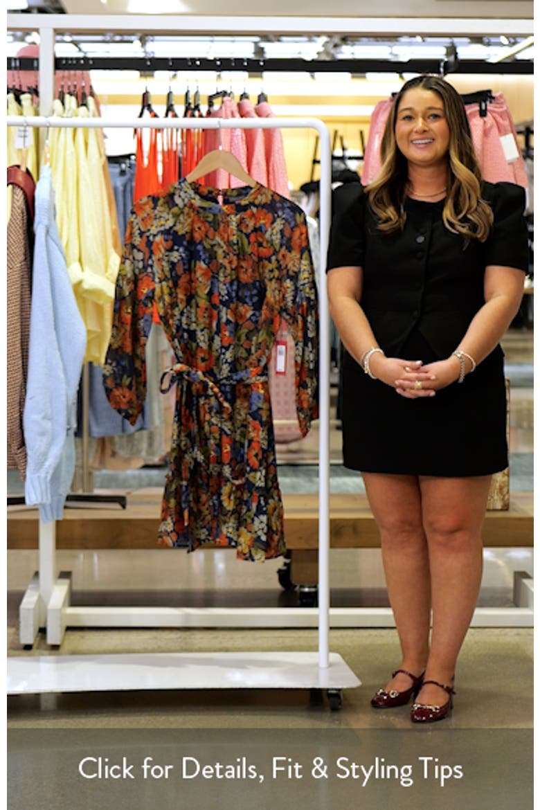Floral Long Sleeve Minidress video
