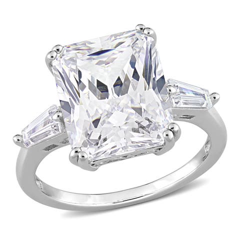 Cubic Zirconia 3-Stone Ring