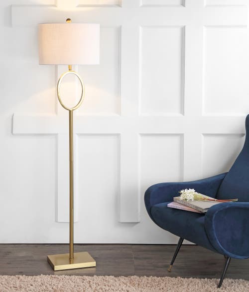 Jonathan Y April Metal Modern Contemporary Led Floor Lamp In Brass Gold