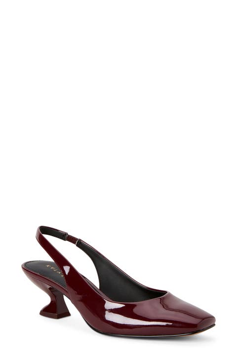 The Laterr Square Toe Kitten Heel Pump (Women)