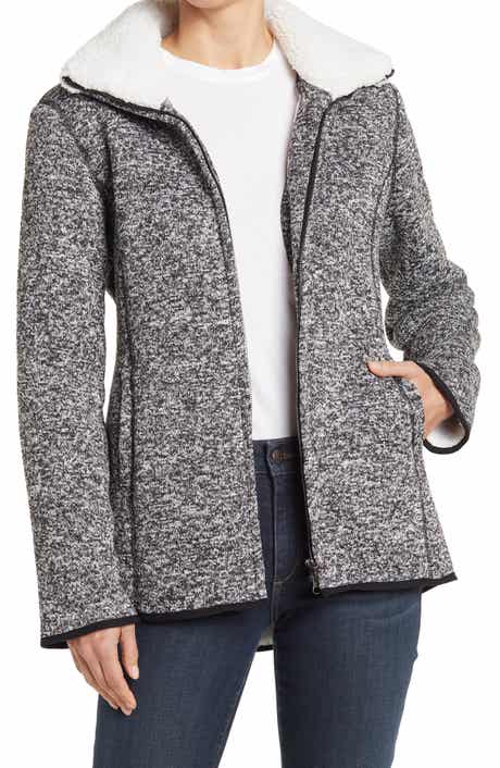 Ookie and LaLa Faux Shearling Lined Sweater Jacket