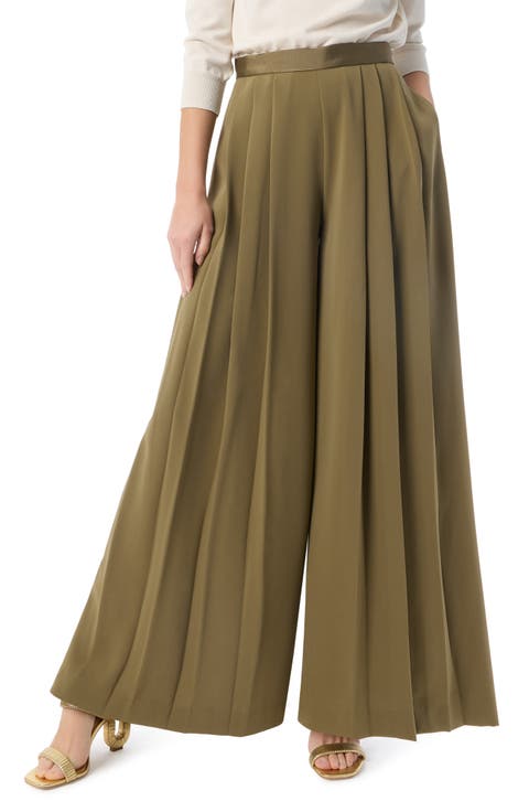 Alex Pleated Palazzo Pants
