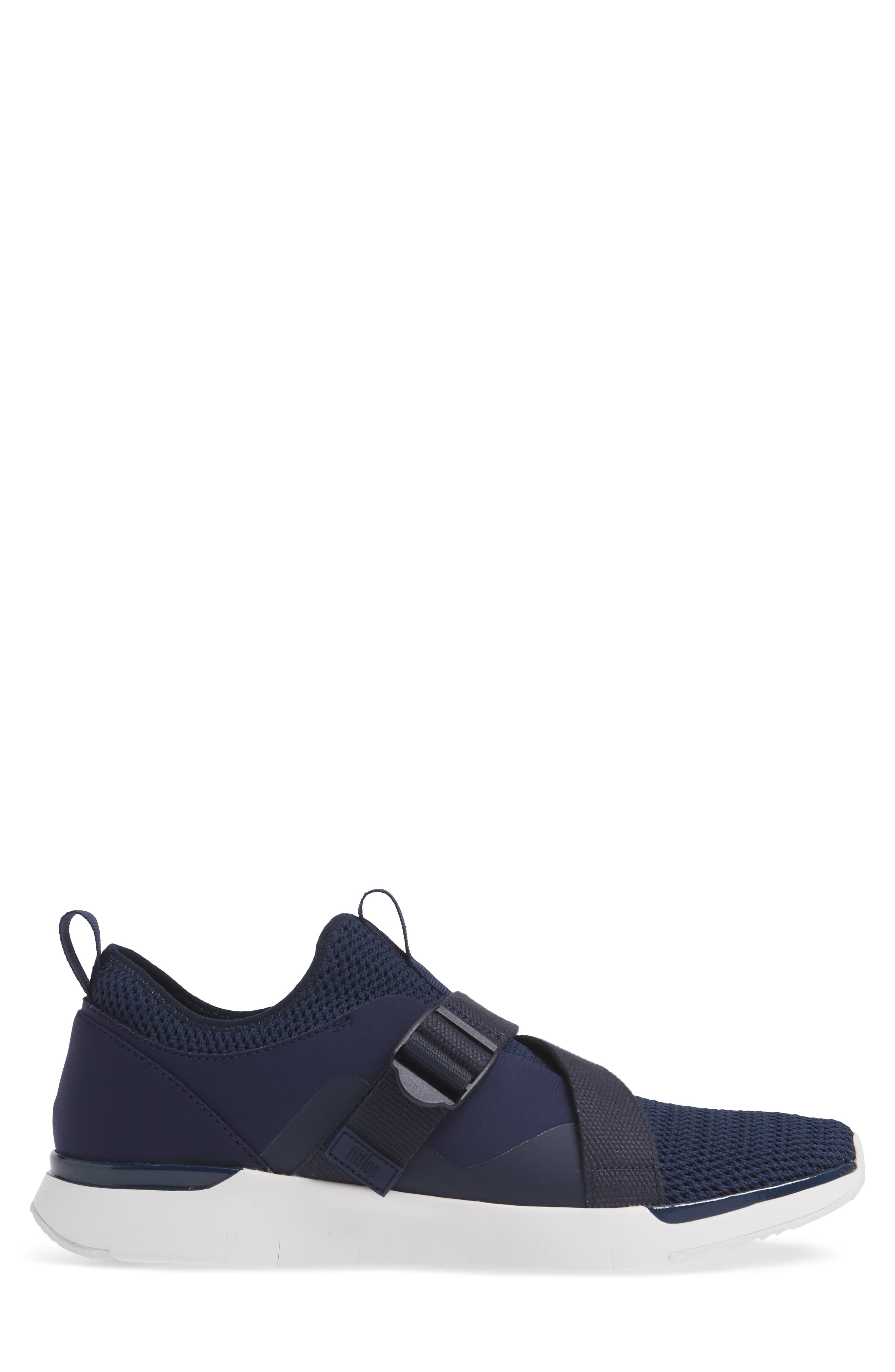 FlexKnit Strap Sneaker, Alternate, color, MIDNIGHT NAVY TEXTILE