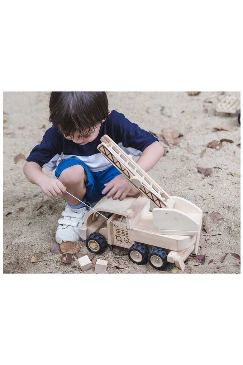 Fire Truck Toy, Alternate, color, NATURAL