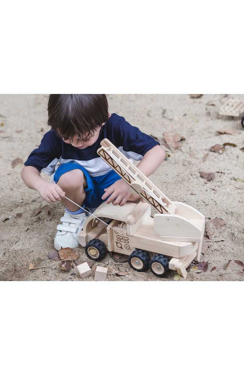 PlanToys<sup>®</sup> Fire Truck Toy, Alternate, color, Natural