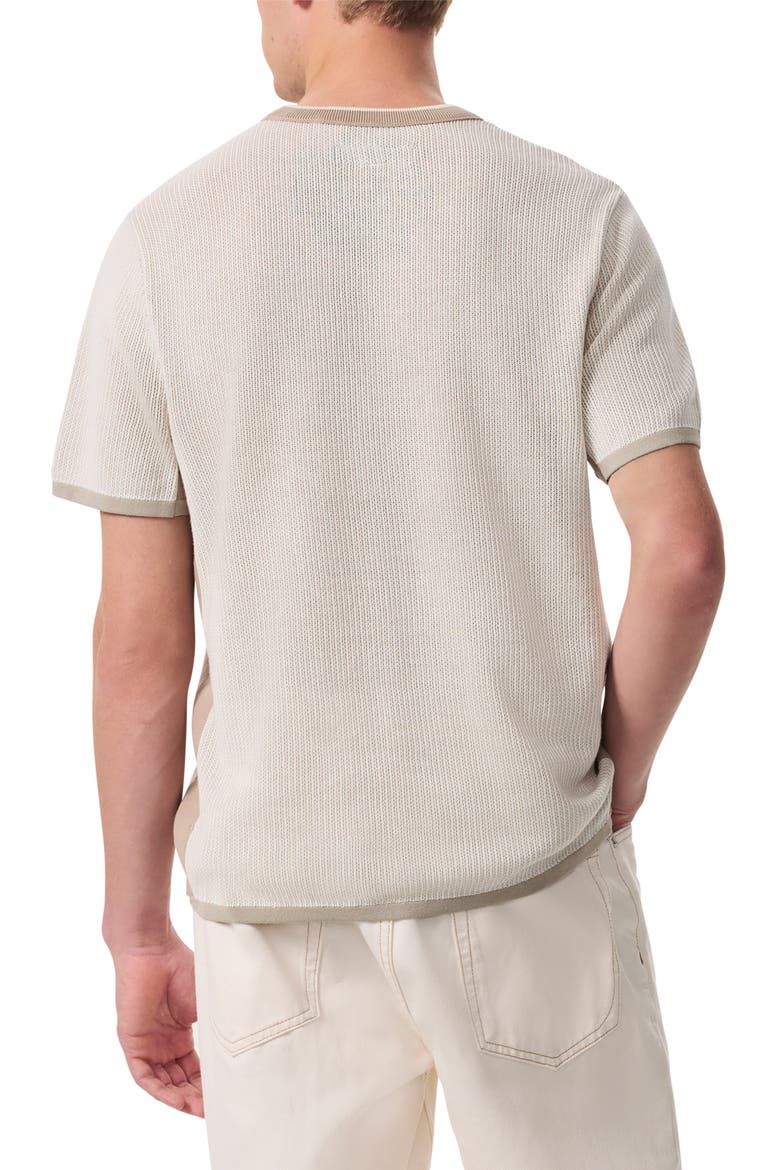 Harvey Ringer Cotton Blend Mesh T-Shirt, Alternate, color, LIGHT BEIGE