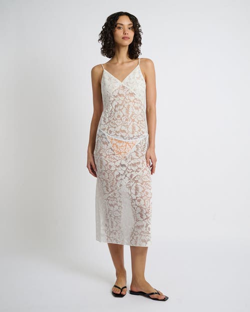 Onia Burnout Slip Dress In White