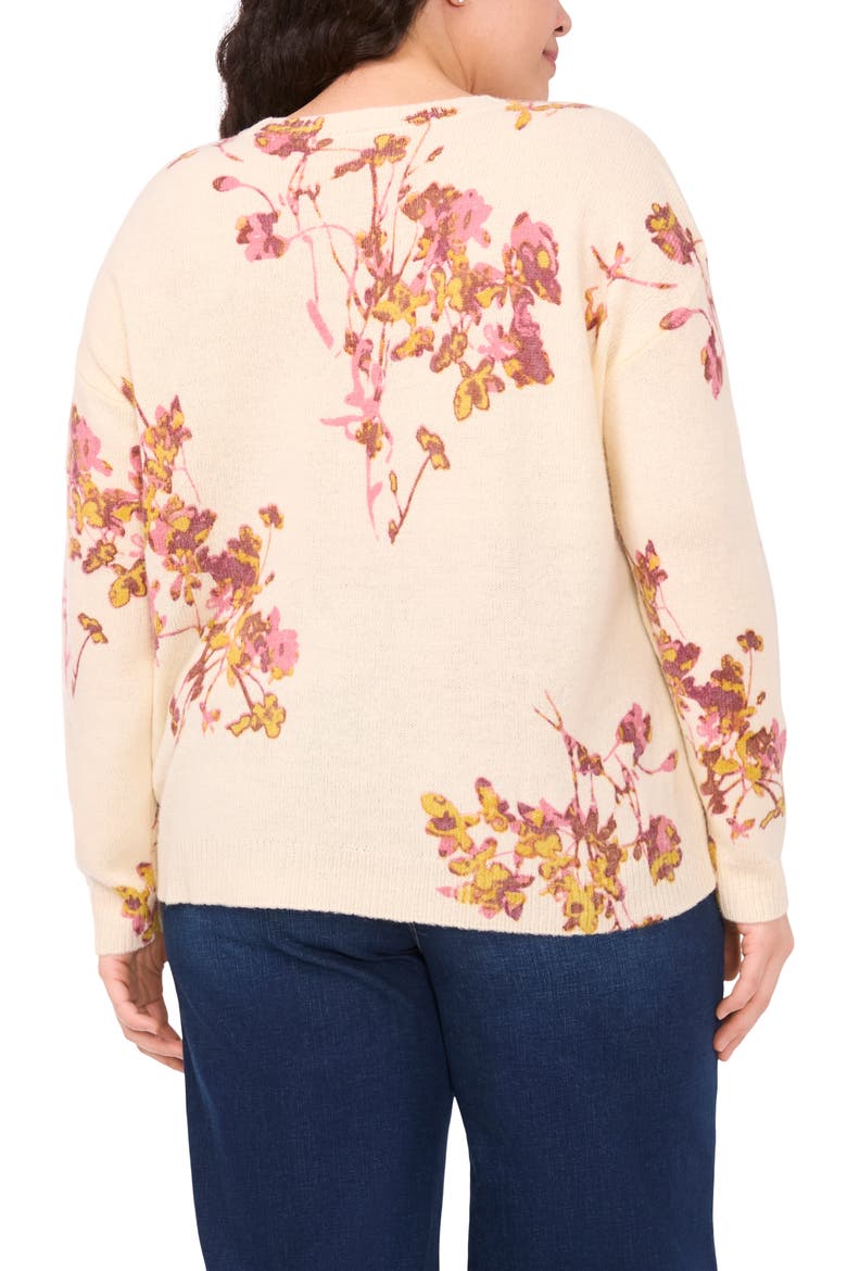Electric Bouquet Sweater, Alternate, color, BIRCH