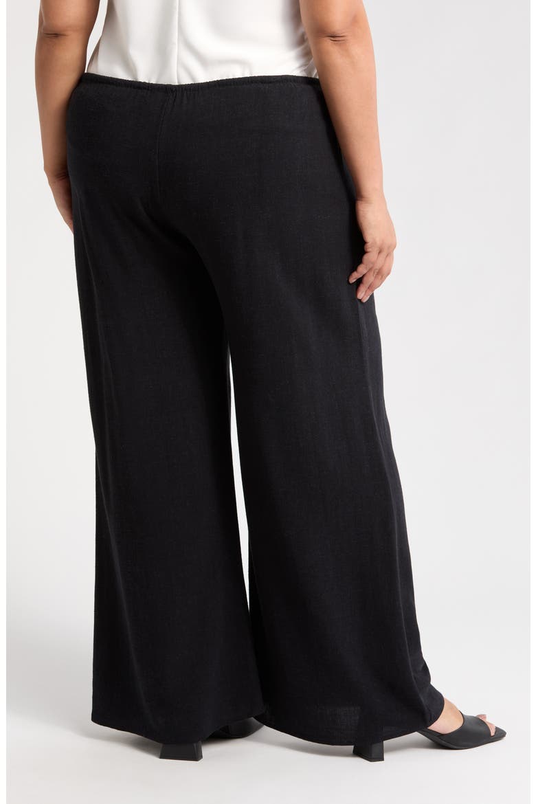 Relaxed Wide Leg Pants, Alternate, color, BLACK