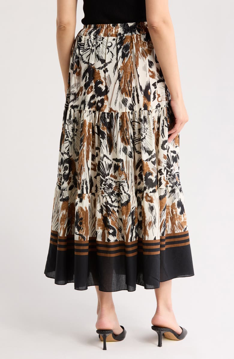 T Tahari Voile Tiered Maxi Skirt, Alternate, color,