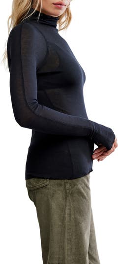 Close to Home Rib Turtleneck Top