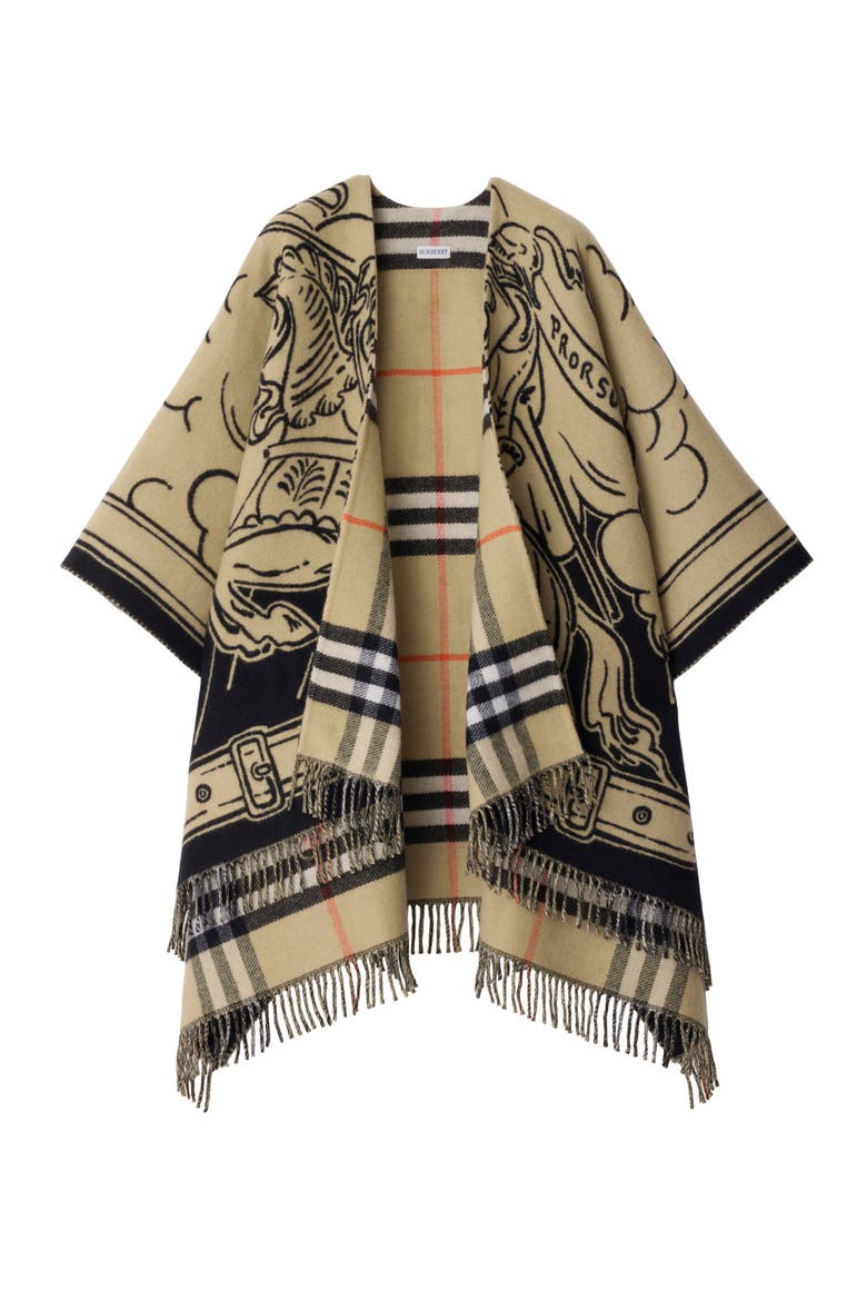 Stormy Knight Wool Cape, Main, color, Sand beige