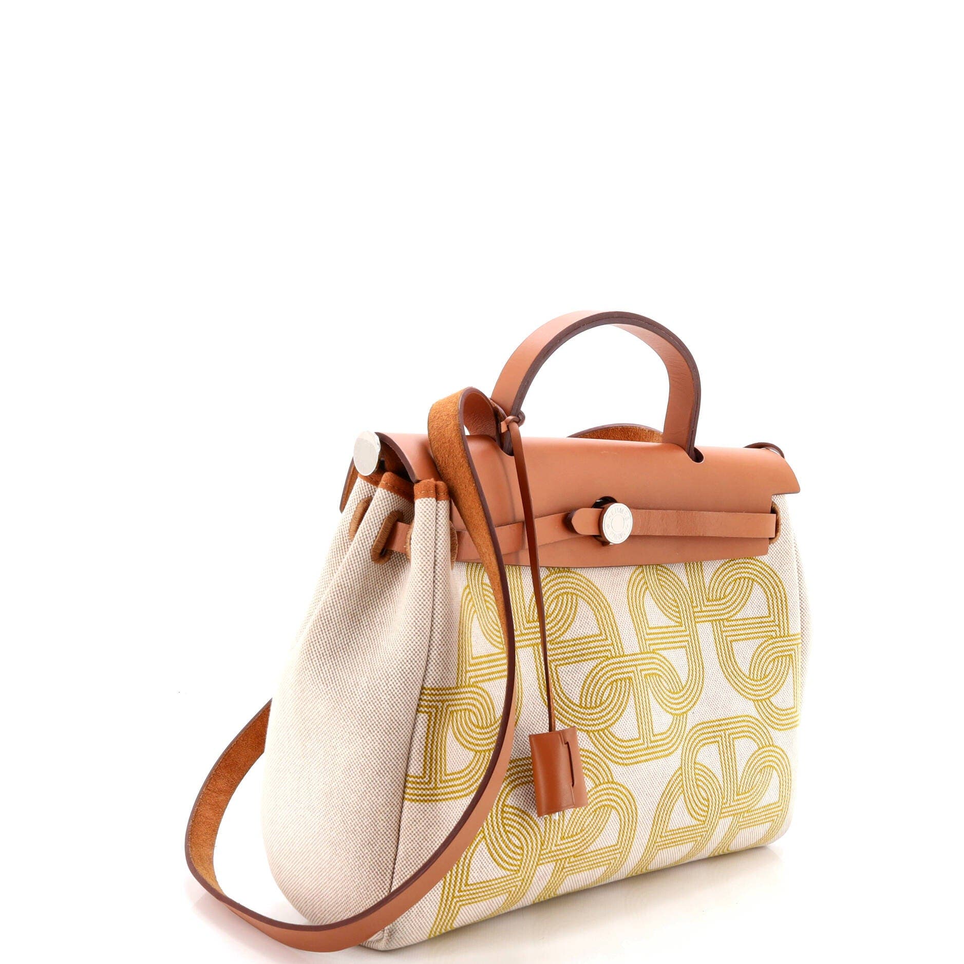 Pre-Owned Hermes Herbag Zip Circuit 24 Vache Hunter and Leather 31, Alternate, color, Gold