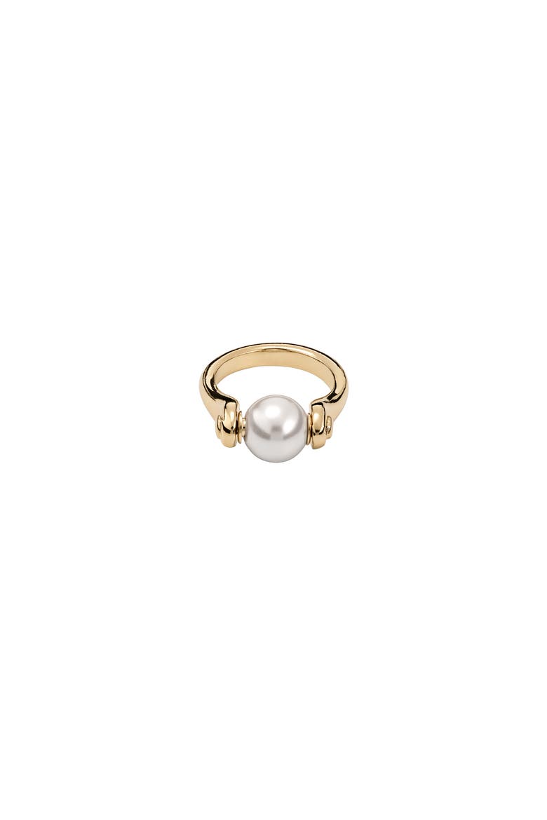 Pearl Accent Ring, Main, color, Gold