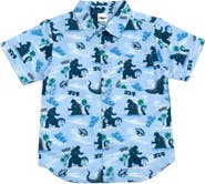 Godzilla Hawaiian Button-Down Shirt