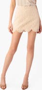 CAMI NYC Demeter Cotton Lace Miniskirt