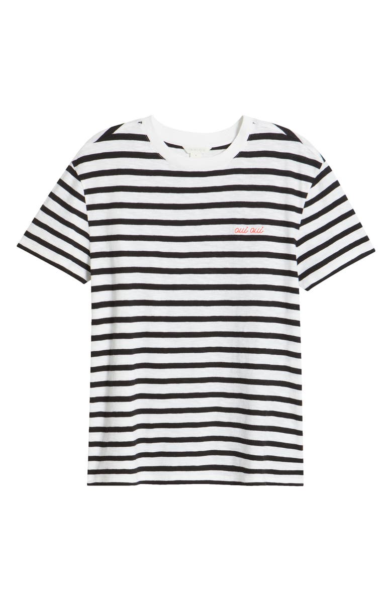 Caslon<sup>®</sup> Stripe Cotton Graphic T-Shirt, Alternate, color, 