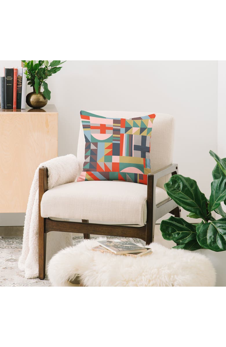 Deny Designs Modern Love Warm Accent Pillow, Alternate, color, Multi