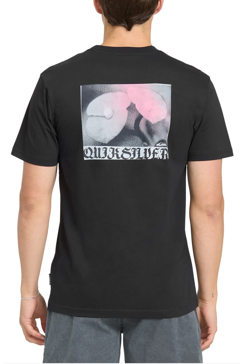 Gothic Flowers MT0 Graphic T-Shirt, Alternate, color, BLACK