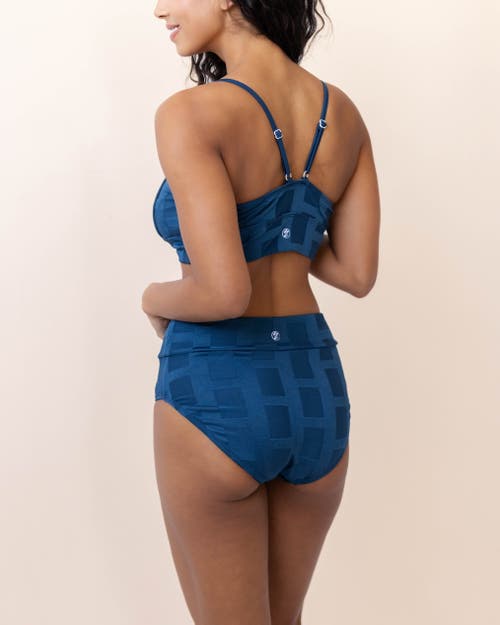 Nani Squared Mid Rise Bottom In Blue