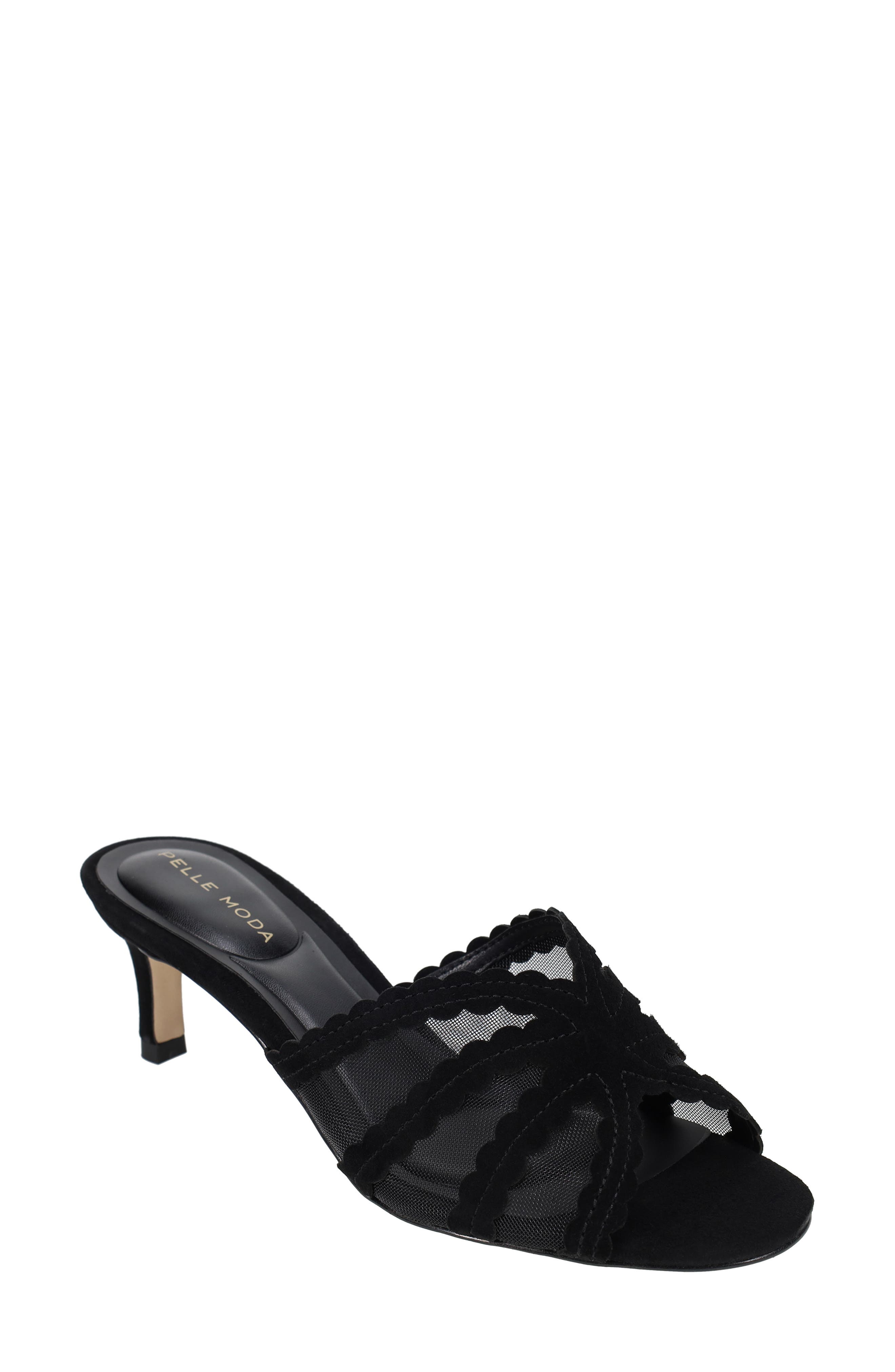 Vione Kitten Heel Slide Sandal, Main, color, BLACK