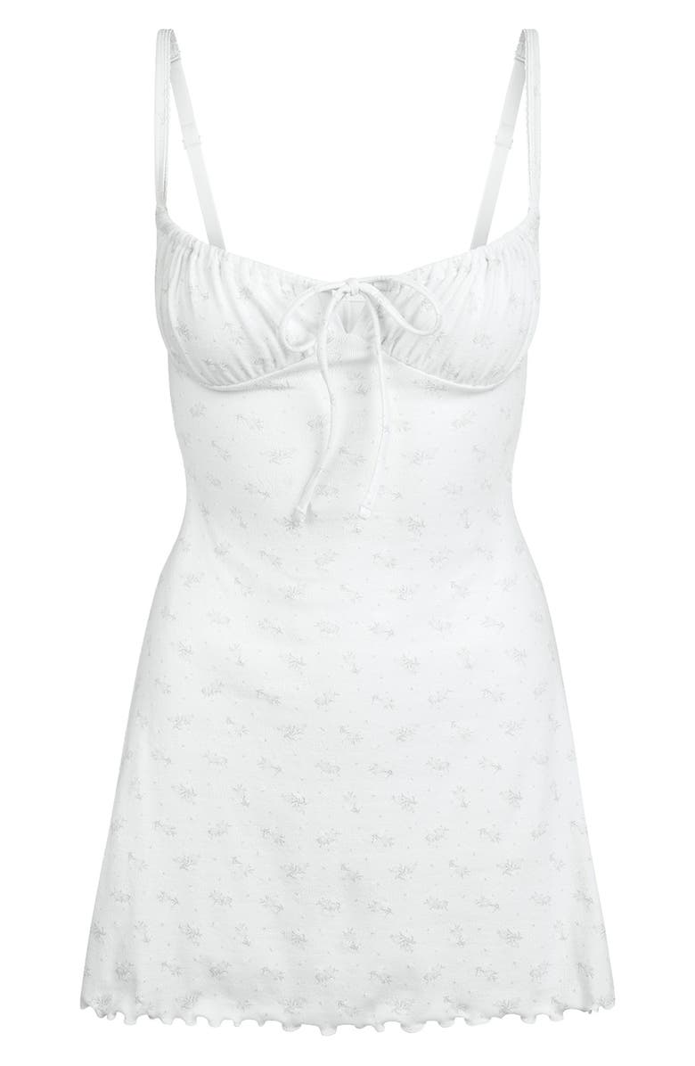 SKIMS Stretch Cotton Pointelle Nightgown, Alternate, color, 