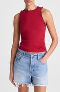 Madewell Lace Trim Rib Tank