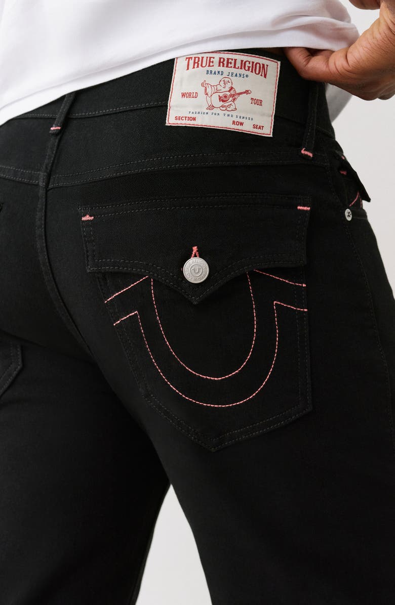 True Religion Ricky Flap Pocket Straight Leg Jeans, Alternate, color, 2Sb Black Rinse