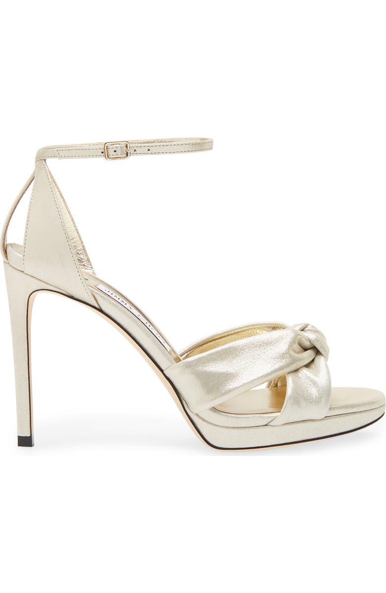 Jimmy Choo Rosie Ankle Strap Sandal, Alternate, color, Light Soft Gold