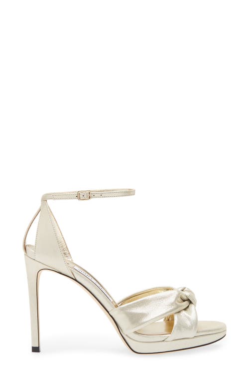 Jimmy Choo Bridal Rosie 120 Leather Sandals In White