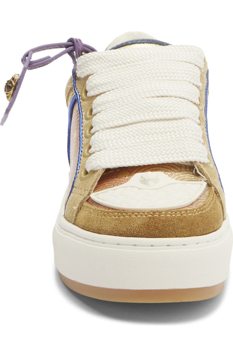 Kurt Geiger London Southbank Tag Sneaker, Alternate, color, Metal Comb