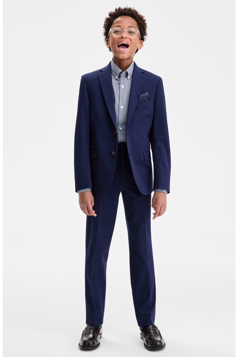Kids' Navy Suit Jacket & Pants Set, Main, color, NAVY