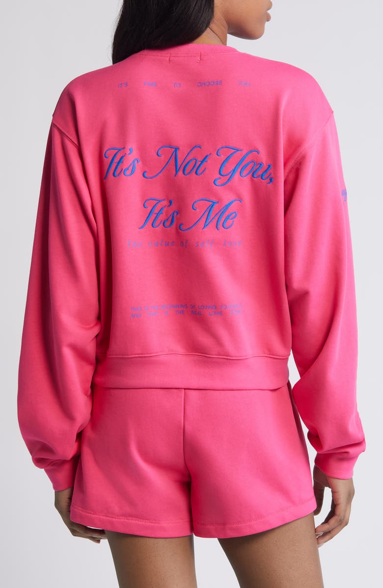 THE MAYFAIR GROUP It's Not You Crop Crewneck Sweatshirt, Alternate, color,