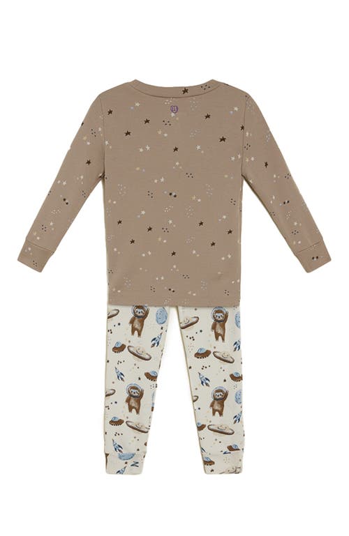 Warmies Sloth Pj Set In Brown