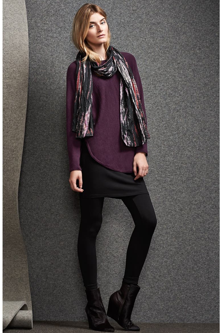 Ballet Neck Merino Tunic, Alternate, color, ASH